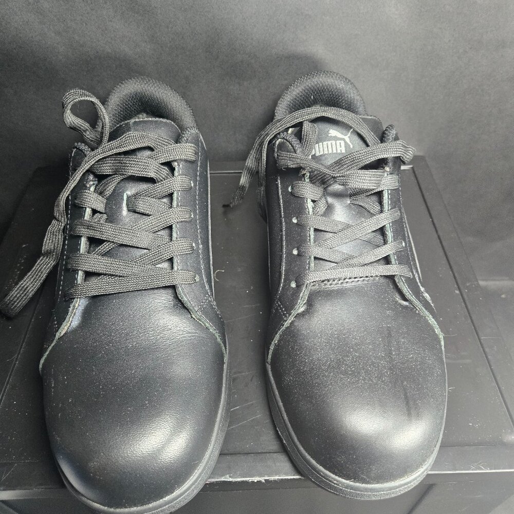 Puma size 8.5 Steel Toe‎ iconic black wns low
